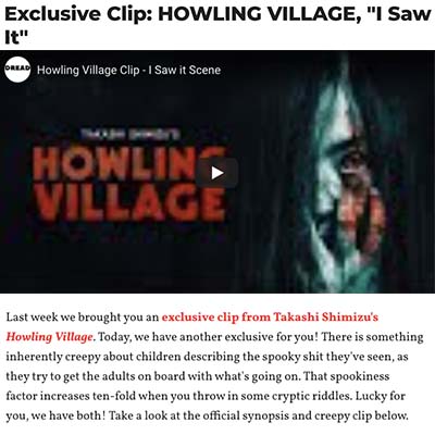 Exclusive Clip: HOWLING VILLAGE, 